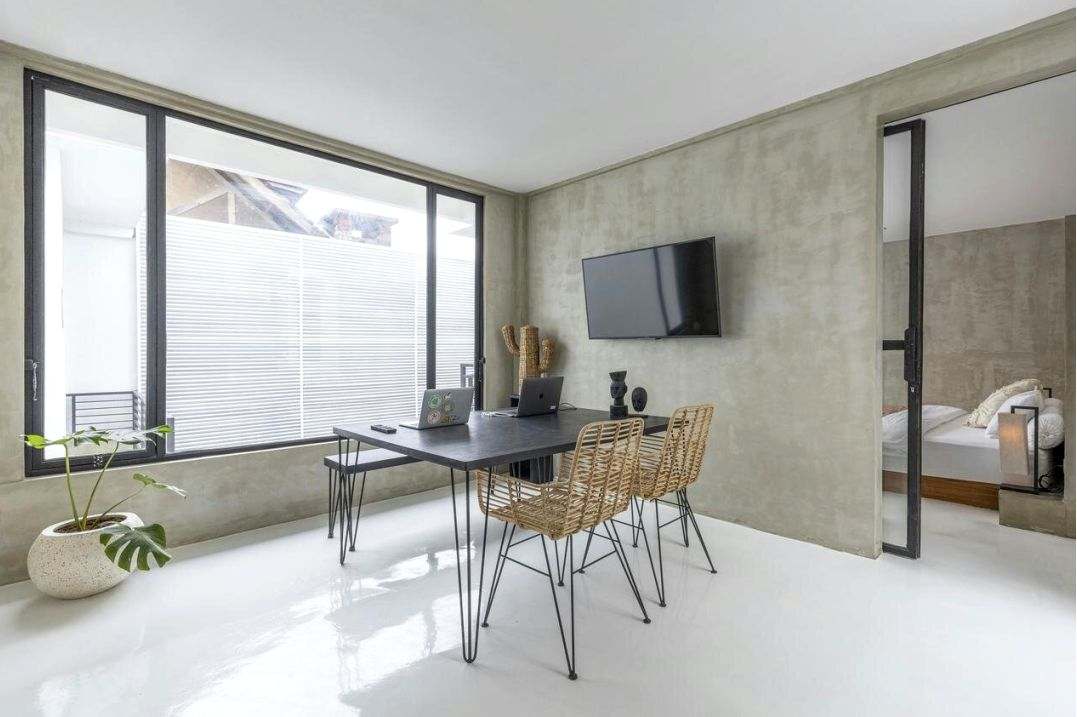 Custom built-in shelving in a Toronto condo