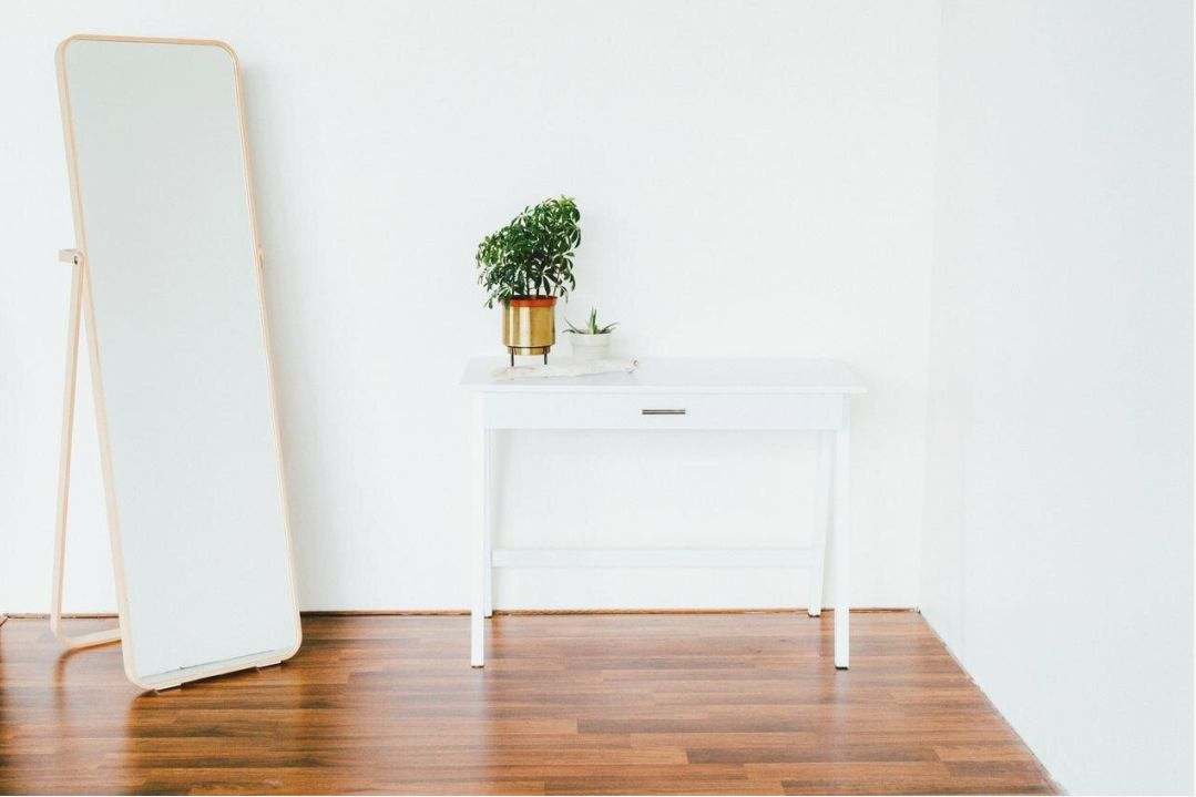 Walnut platform bed
